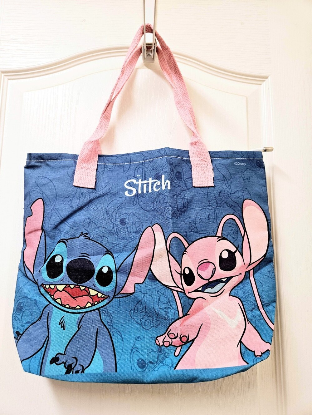 Adorable Blue Stitch Small Tote Bag 14x11x3